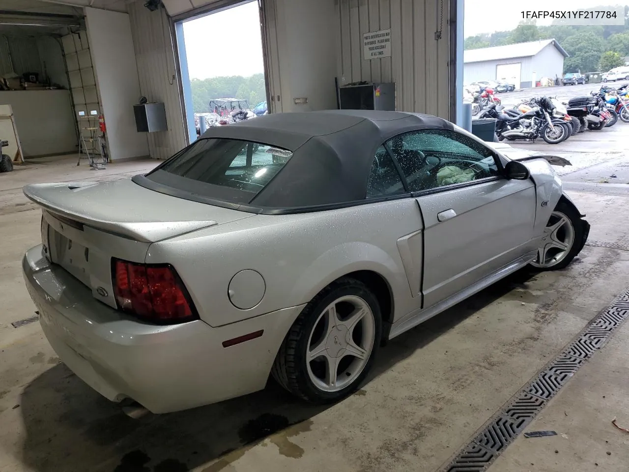 2000 Ford Mustang Gt VIN: 1FAFP45X1YF217784 Lot: 66672394