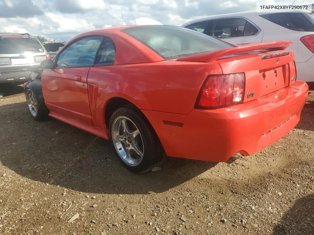 2000 Ford Mustang Gt VIN: 1FAFP42X8YF290672 Lot: 69118774