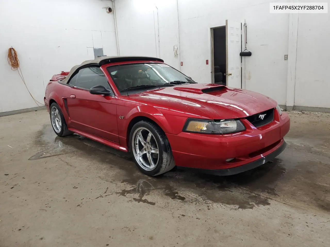 2000 Ford Mustang Gt VIN: 1FAFP45X2YF288704 Lot: 69415074