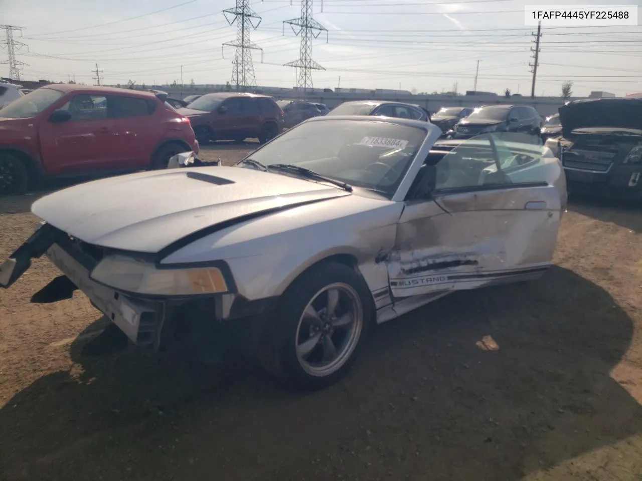 2000 Ford Mustang VIN: 1FAFP4445YF225488 Lot: 71833884