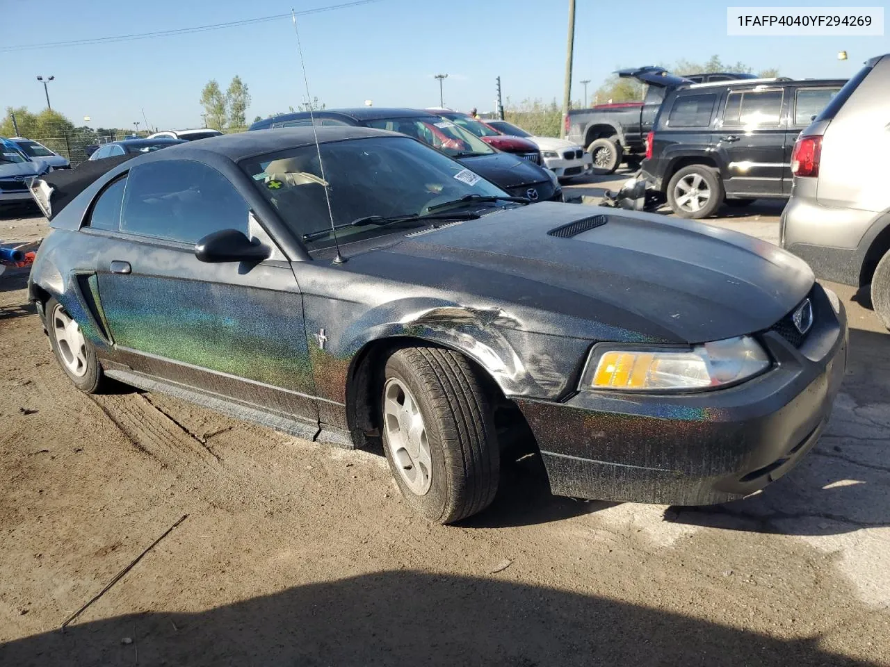 2000 Ford Mustang VIN: 1FAFP4040YF294269 Lot: 72203884