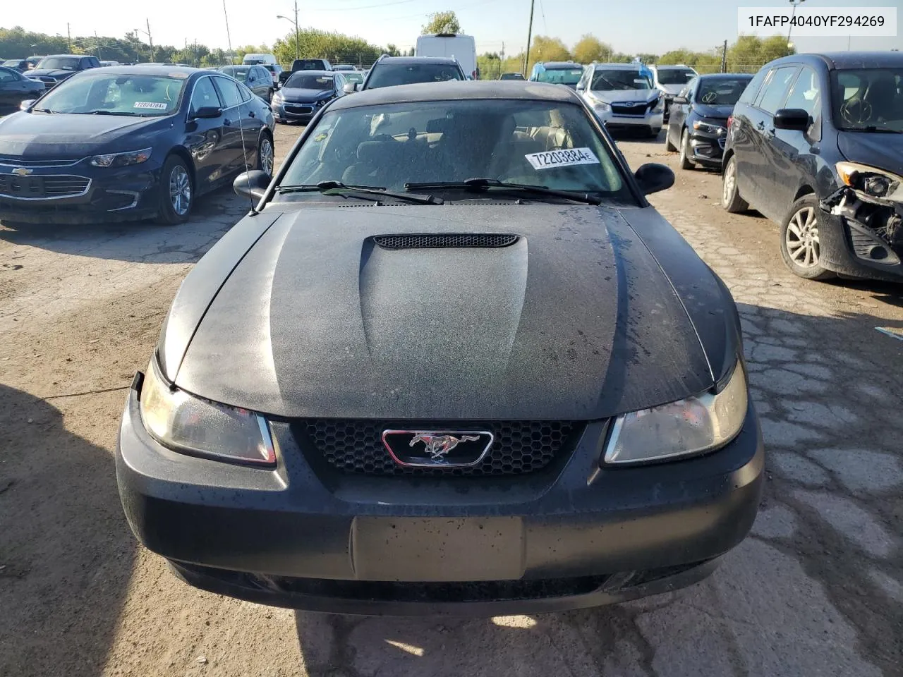 2000 Ford Mustang VIN: 1FAFP4040YF294269 Lot: 72203884