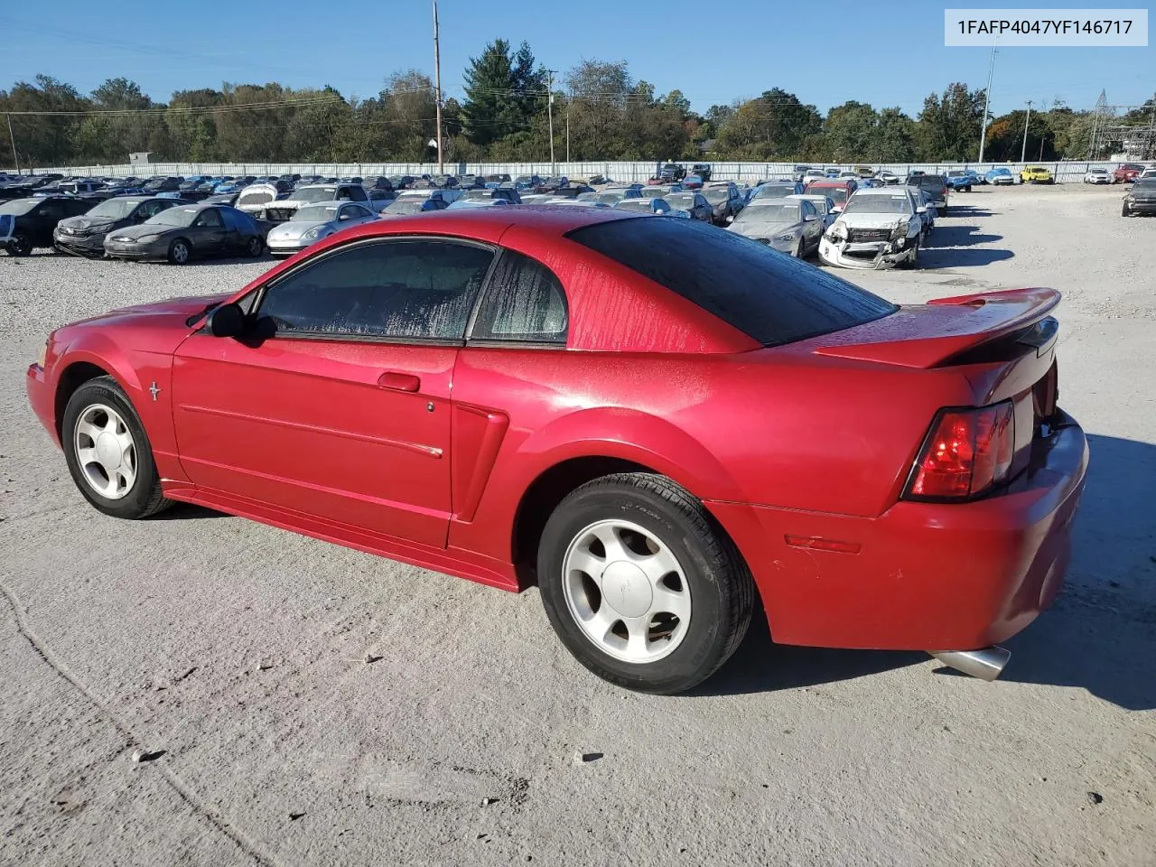 2000 Ford Mustang VIN: 1FAFP4047YF146717 Lot: 73353954