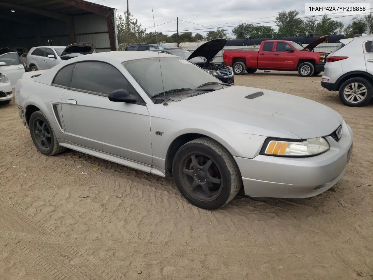 2000 Ford Mustang Gt VIN: 1FAFP42X7YF298858 Lot: 74113604