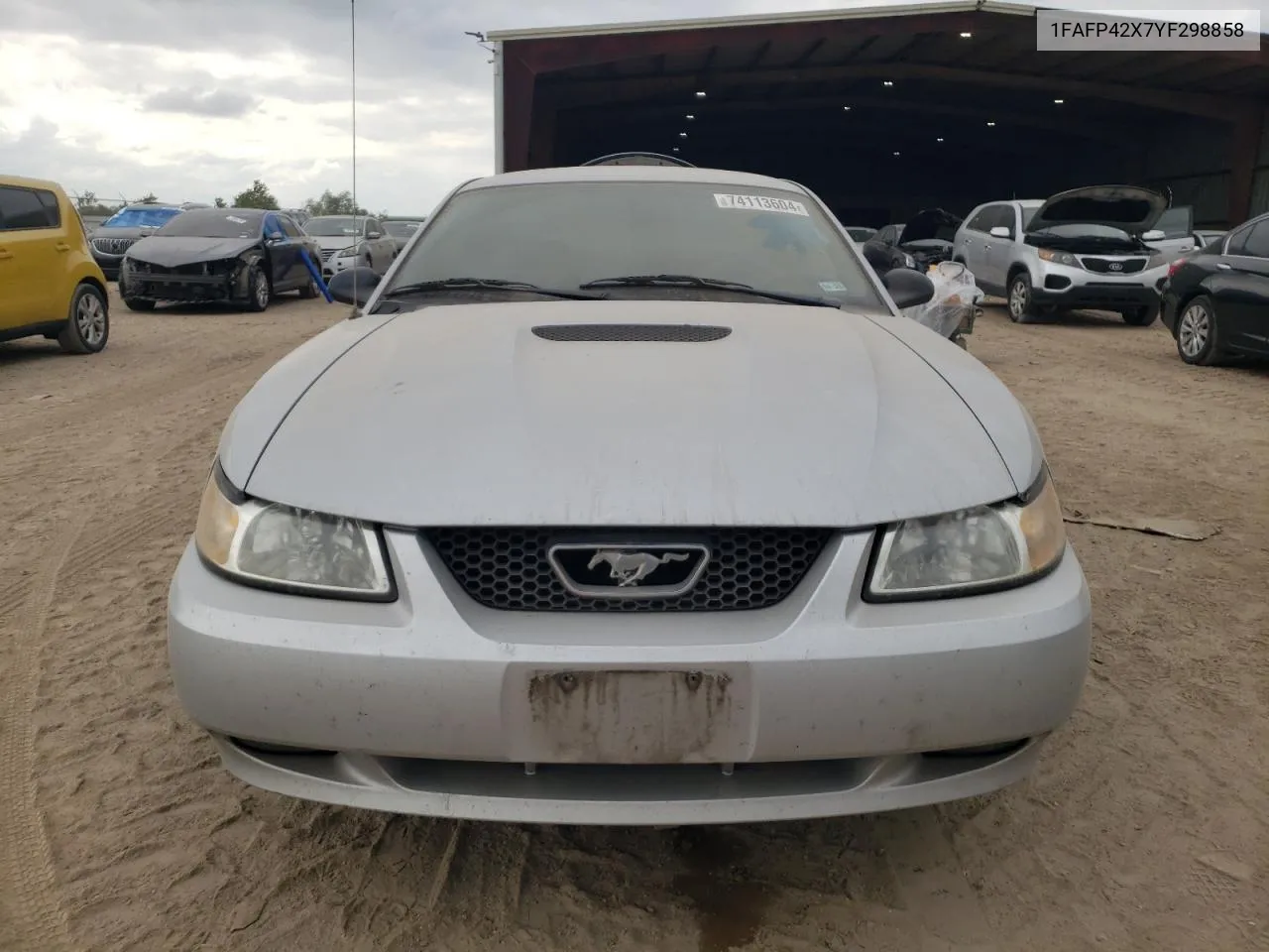 2000 Ford Mustang Gt VIN: 1FAFP42X7YF298858 Lot: 74113604