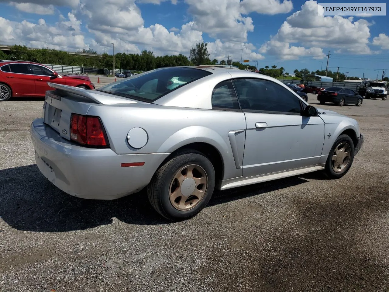 2000 Ford Mustang VIN: 1FAFP4049YF167973 Lot: 74176114