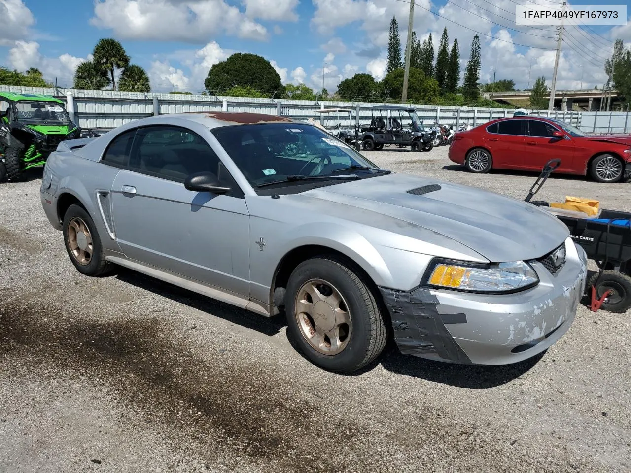 2000 Ford Mustang VIN: 1FAFP4049YF167973 Lot: 74176114