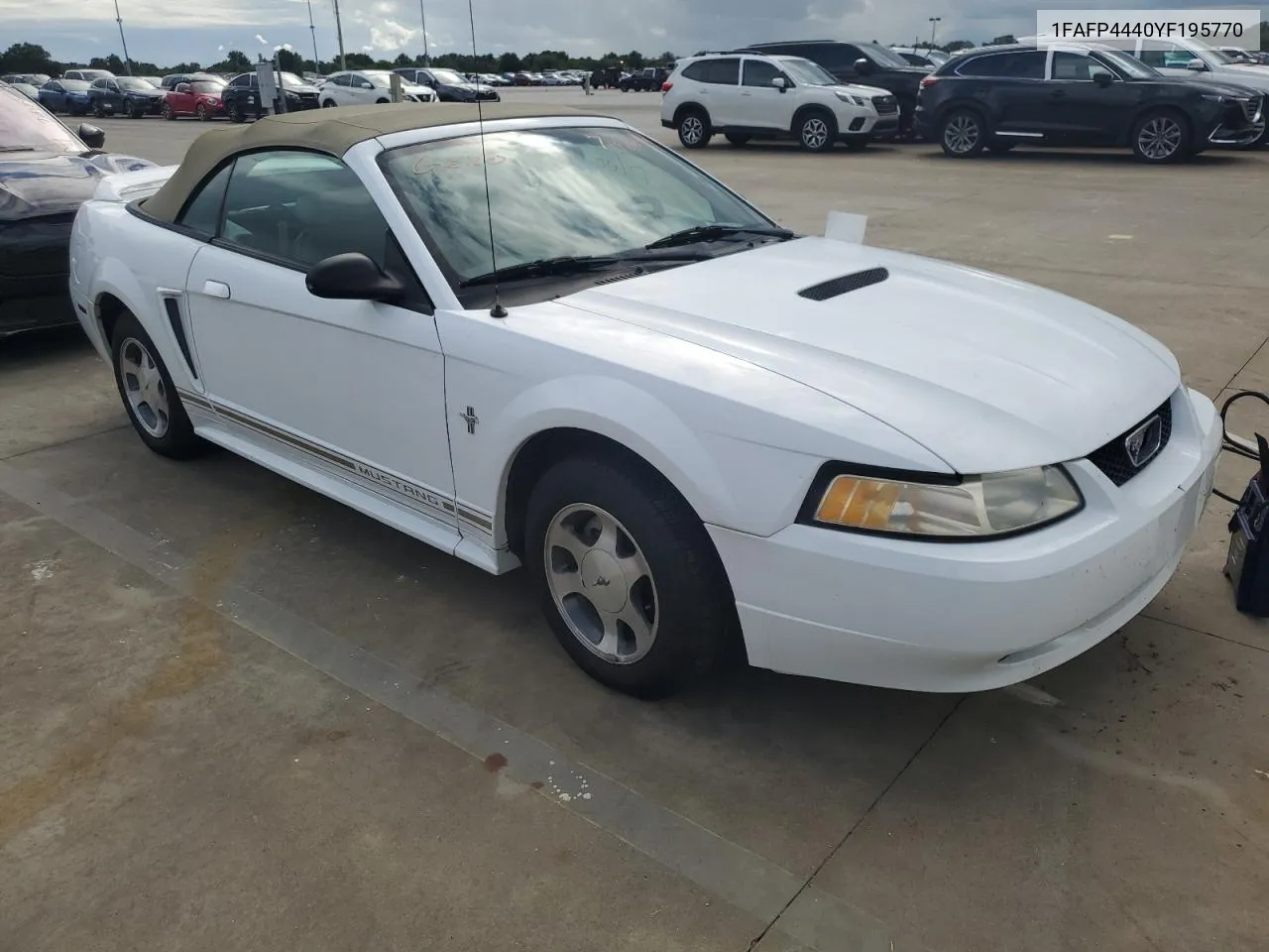 2000 Ford Mustang VIN: 1FAFP4440YF195770 Lot: 74608414