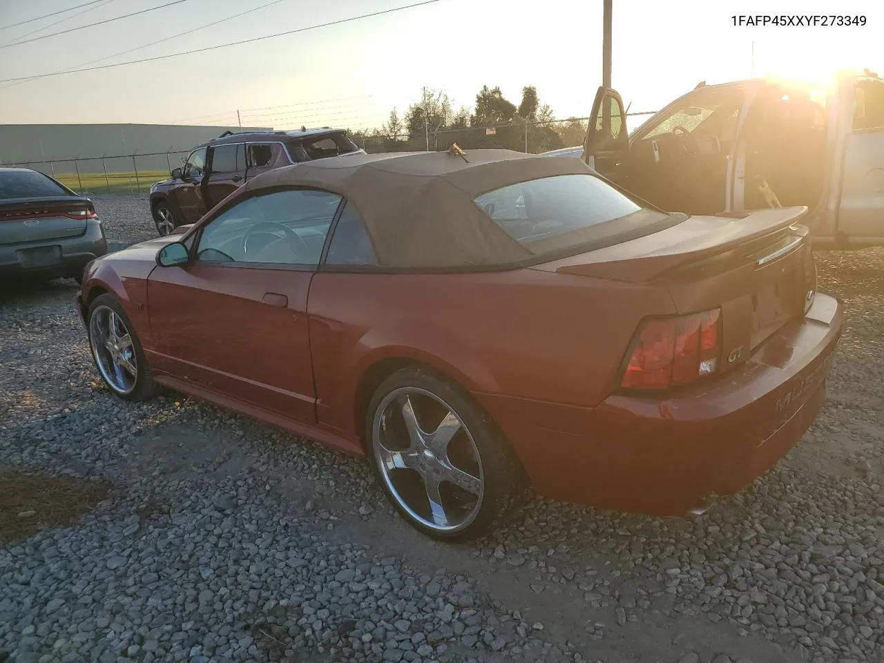 2000 Ford Mustang Gt VIN: 1FAFP45XXYF273349 Lot: 75114864