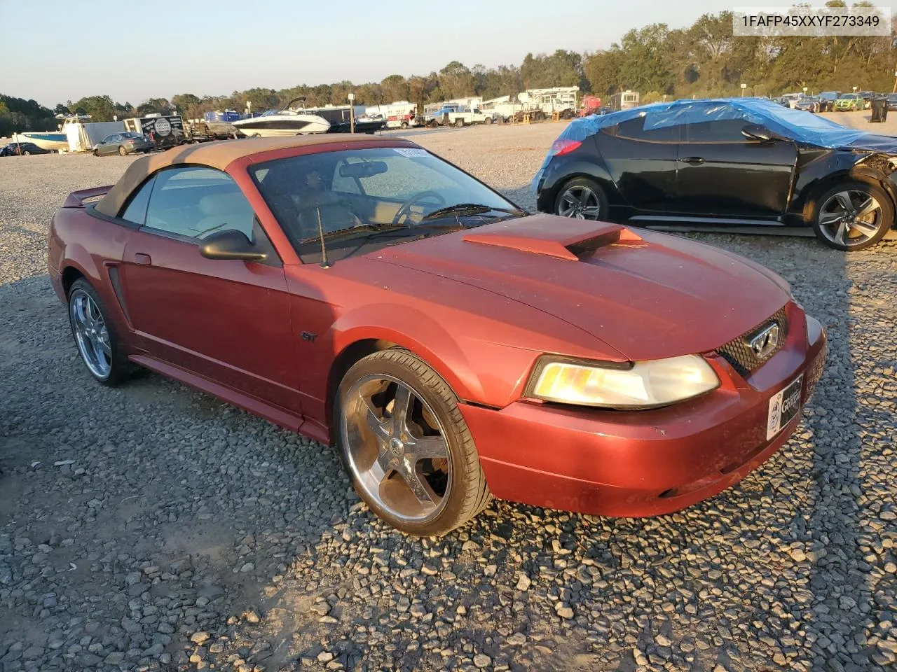 2000 Ford Mustang Gt VIN: 1FAFP45XXYF273349 Lot: 75114864