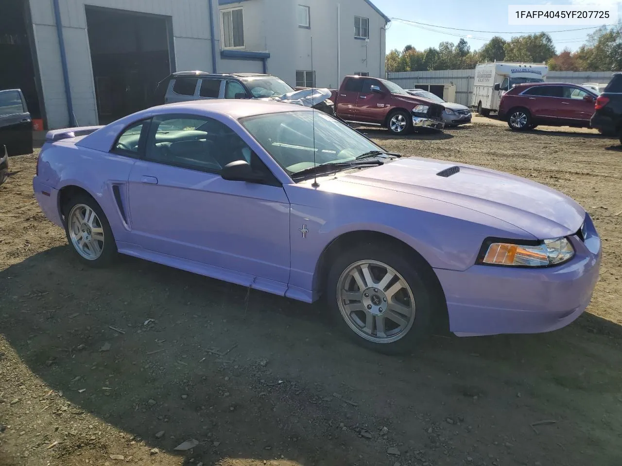 2000 Ford Mustang VIN: 1FAFP4045YF207725 Lot: 75220924