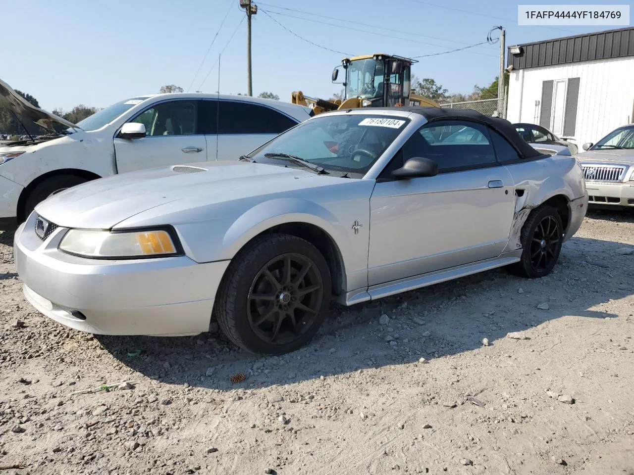 2000 Ford Mustang VIN: 1FAFP4444YF184769 Lot: 76180104