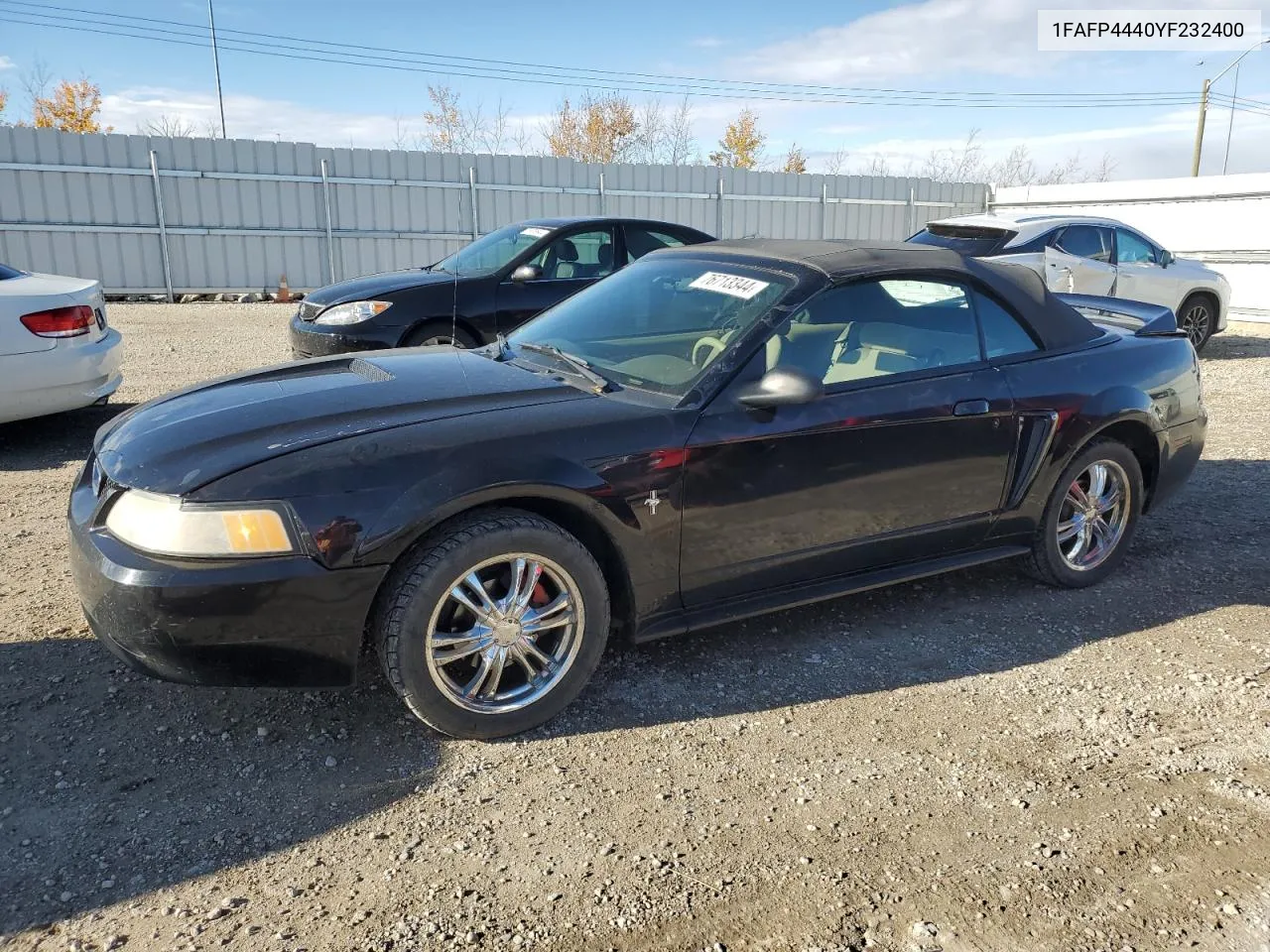 2000 Ford Mustang VIN: 1FAFP4440YF232400 Lot: 76713344