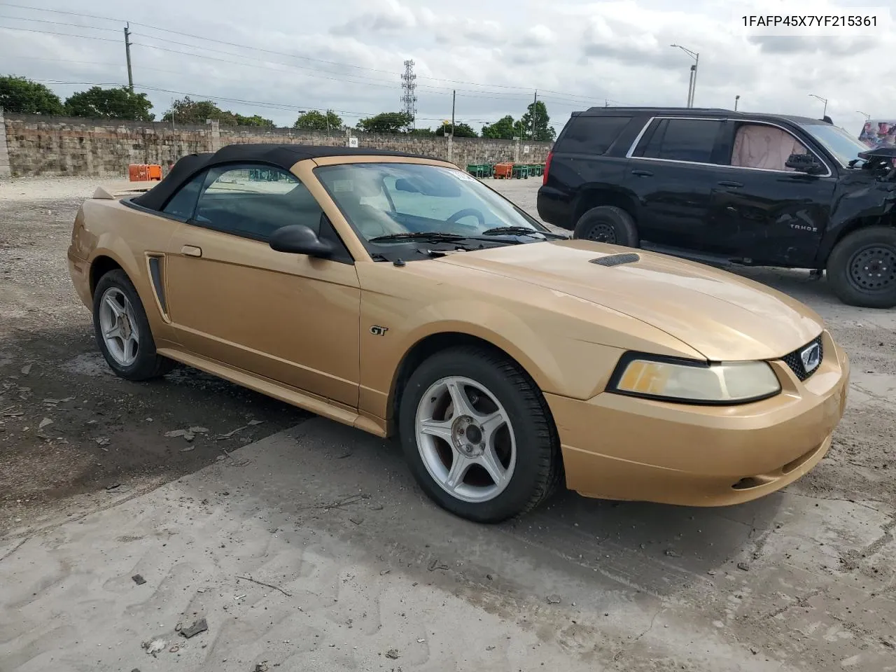 2000 Ford Mustang Gt VIN: 1FAFP45X7YF215361 Lot: 76730944