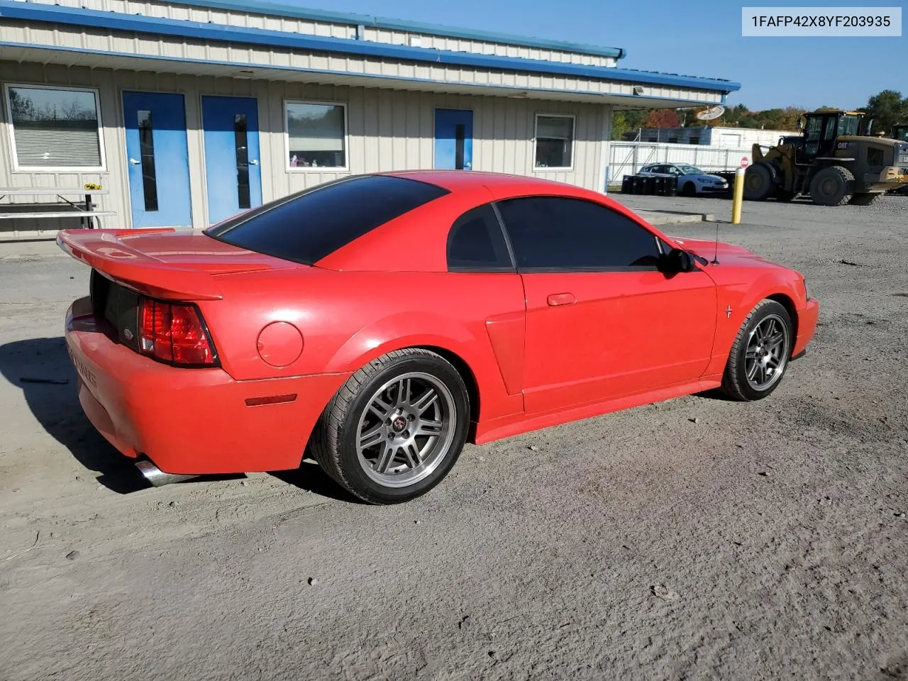 2000 Ford Mustang Gt VIN: 1FAFP42X8YF203935 Lot: 77178084