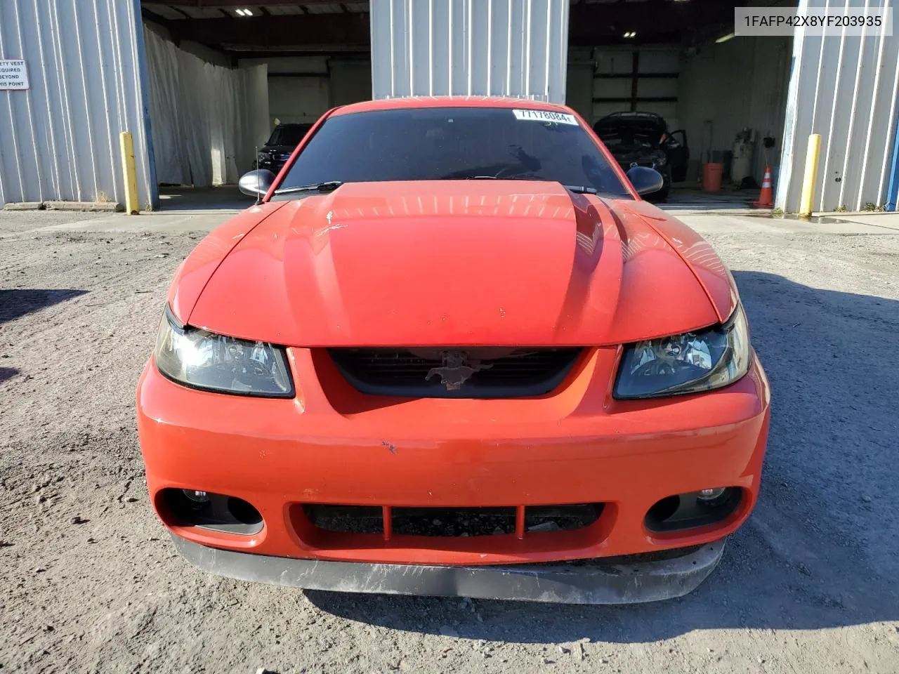 2000 Ford Mustang Gt VIN: 1FAFP42X8YF203935 Lot: 77178084