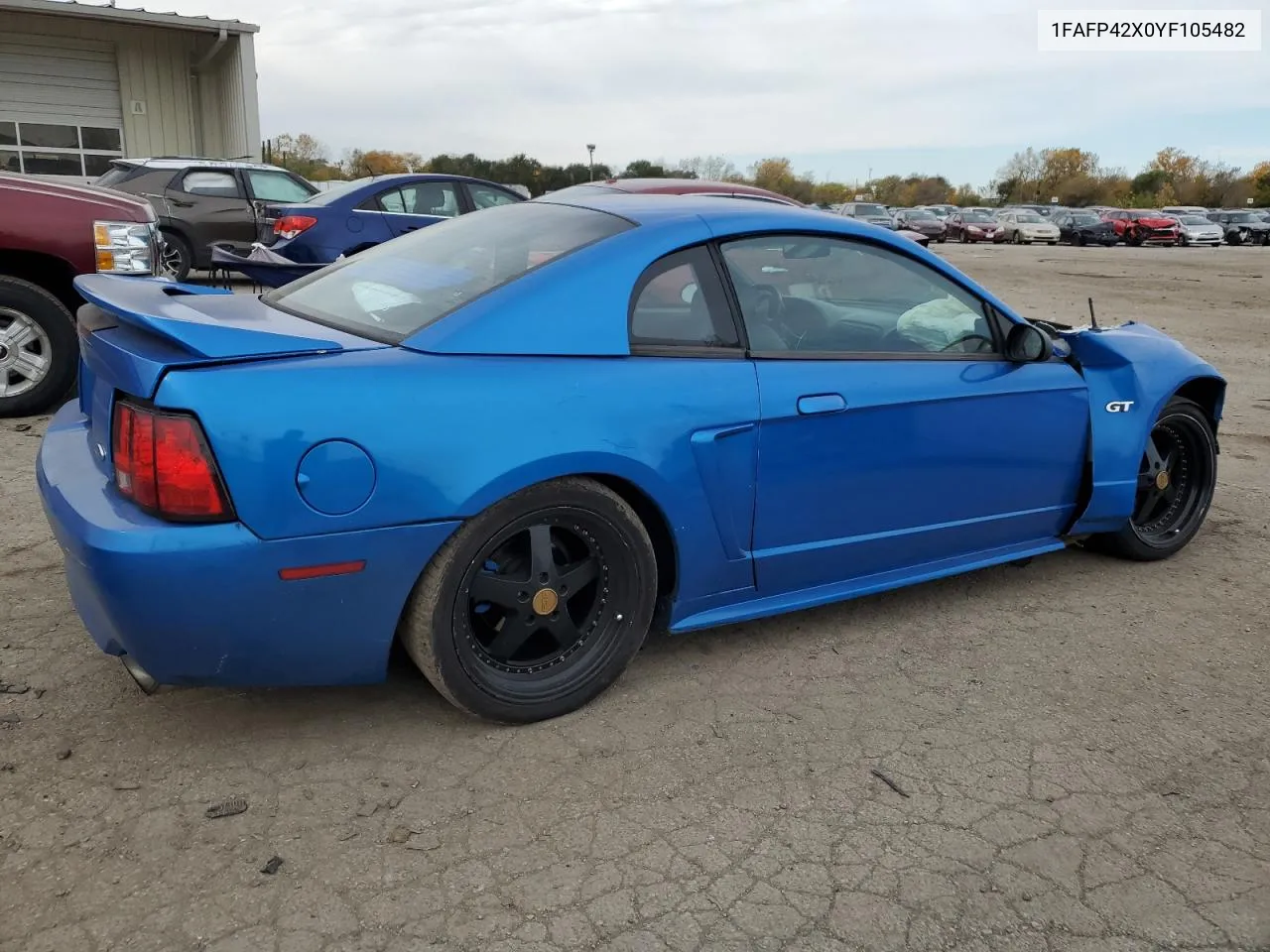 2000 Ford Mustang Gt VIN: 1FAFP42X0YF105482 Lot: 77394264