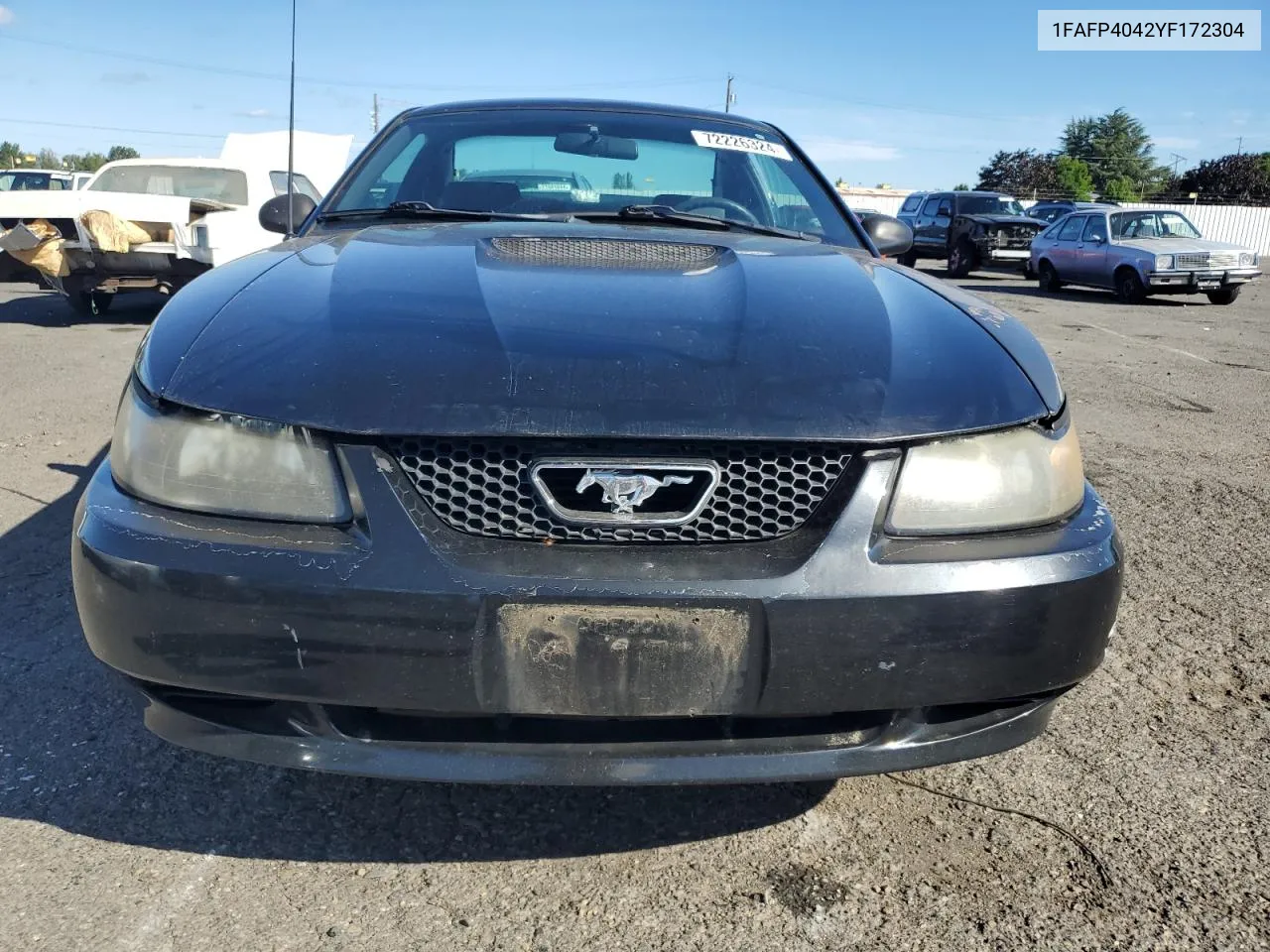 2000 Ford Mustang VIN: 1FAFP4042YF172304 Lot: 78088754