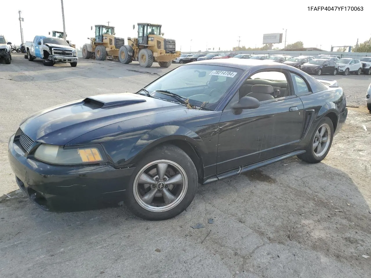 2000 Ford Mustang VIN: 1FAFP4047YF170063 Lot: 78214784