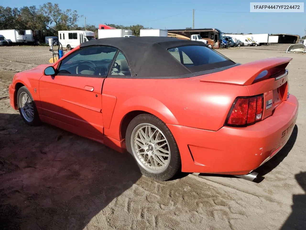 2000 Ford Mustang VIN: 1FAFP4447YF224472 Lot: 79173014