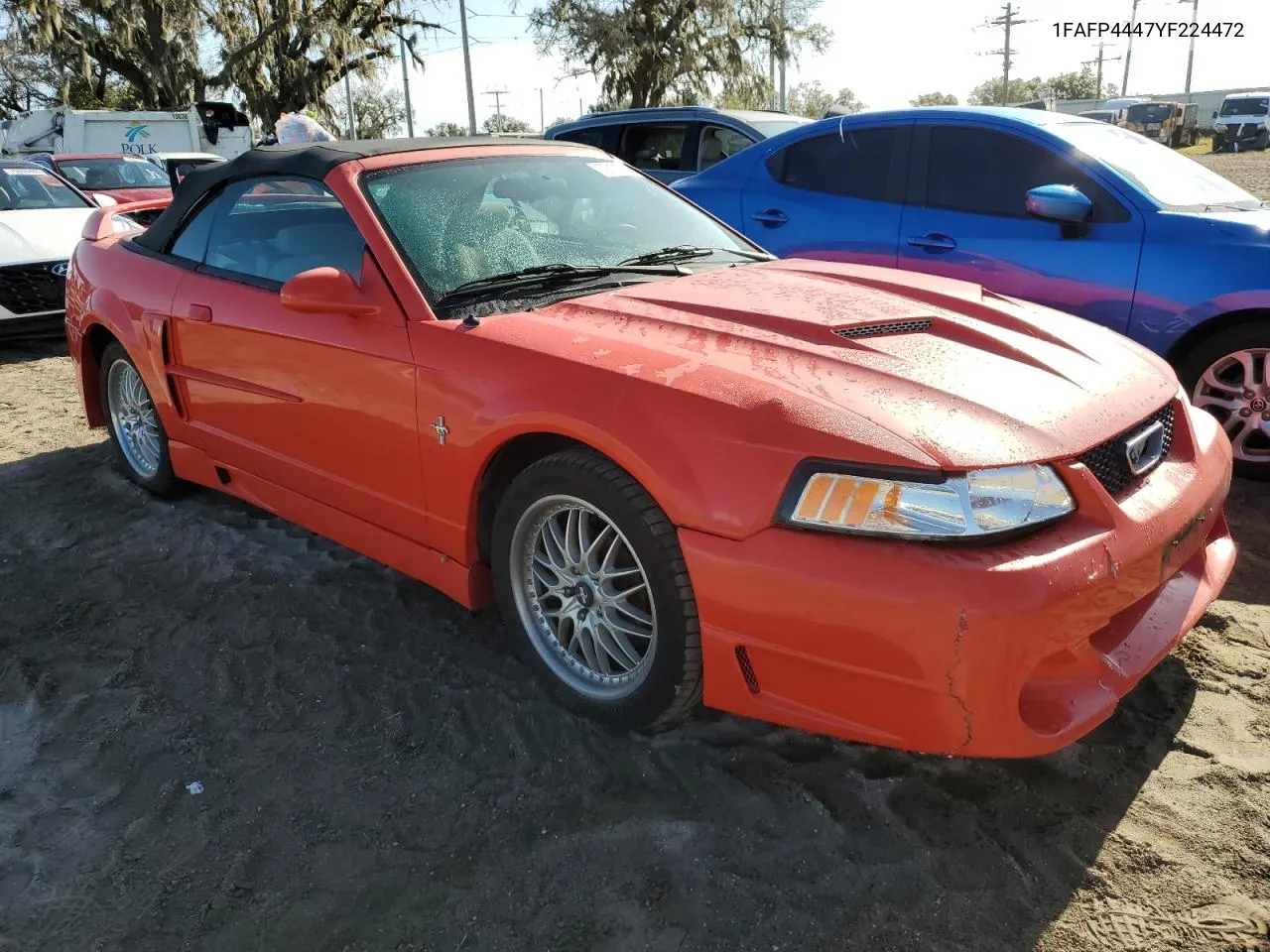 2000 Ford Mustang VIN: 1FAFP4447YF224472 Lot: 79173014