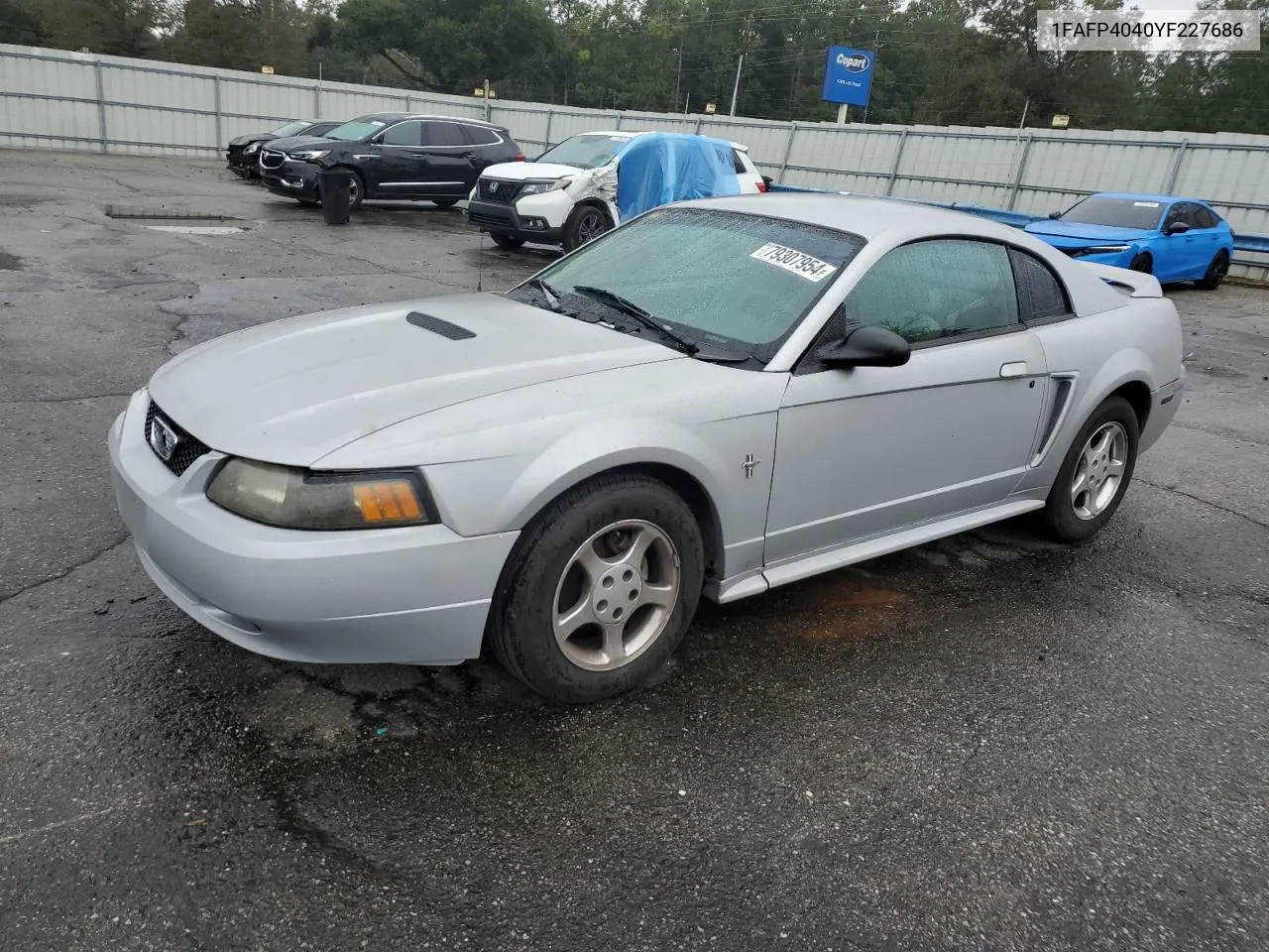 2000 Ford Mustang VIN: 1FAFP4040YF227686 Lot: 79307954