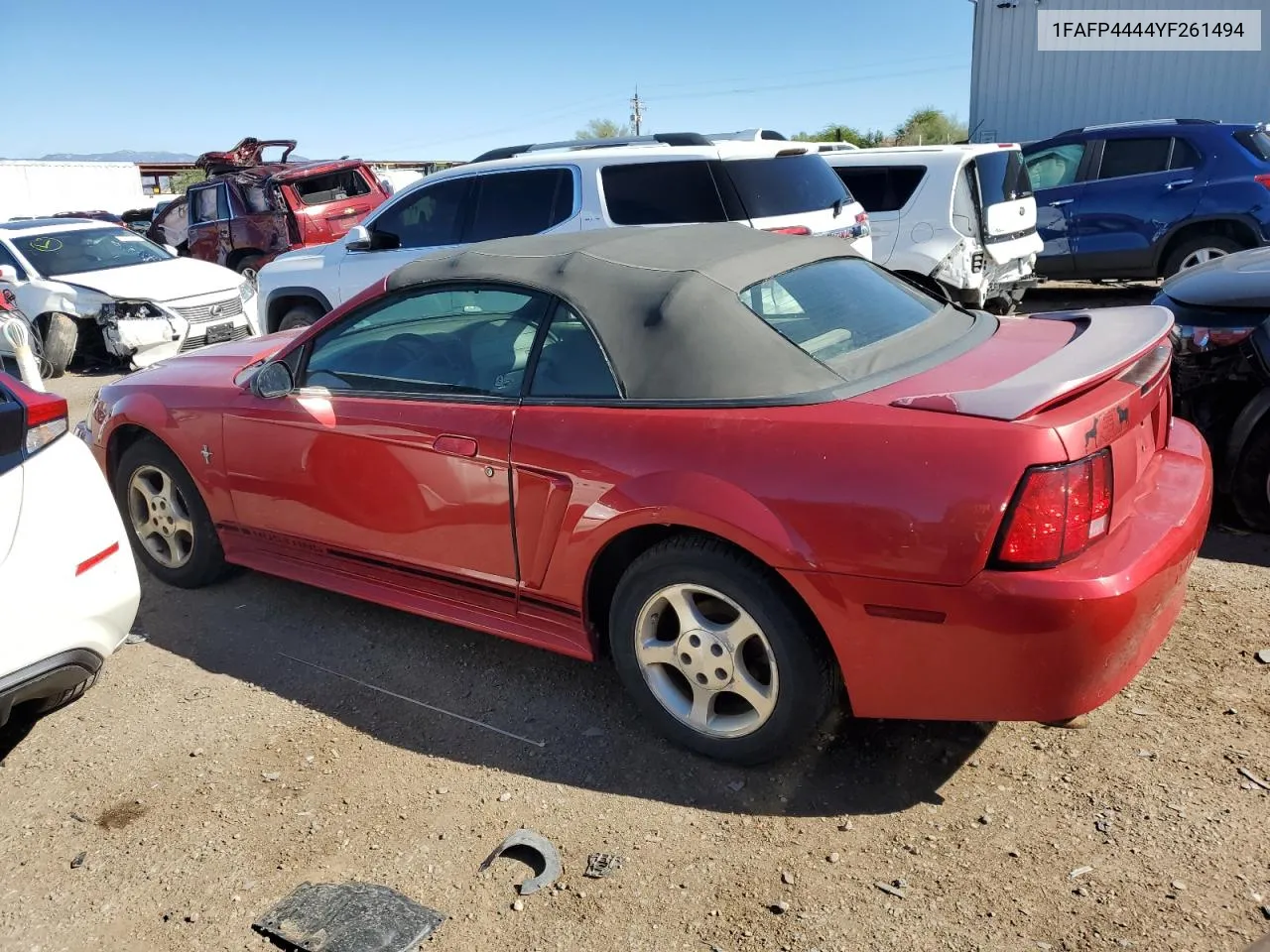 2000 Ford Mustang VIN: 1FAFP4444YF261494 Lot: 79489664