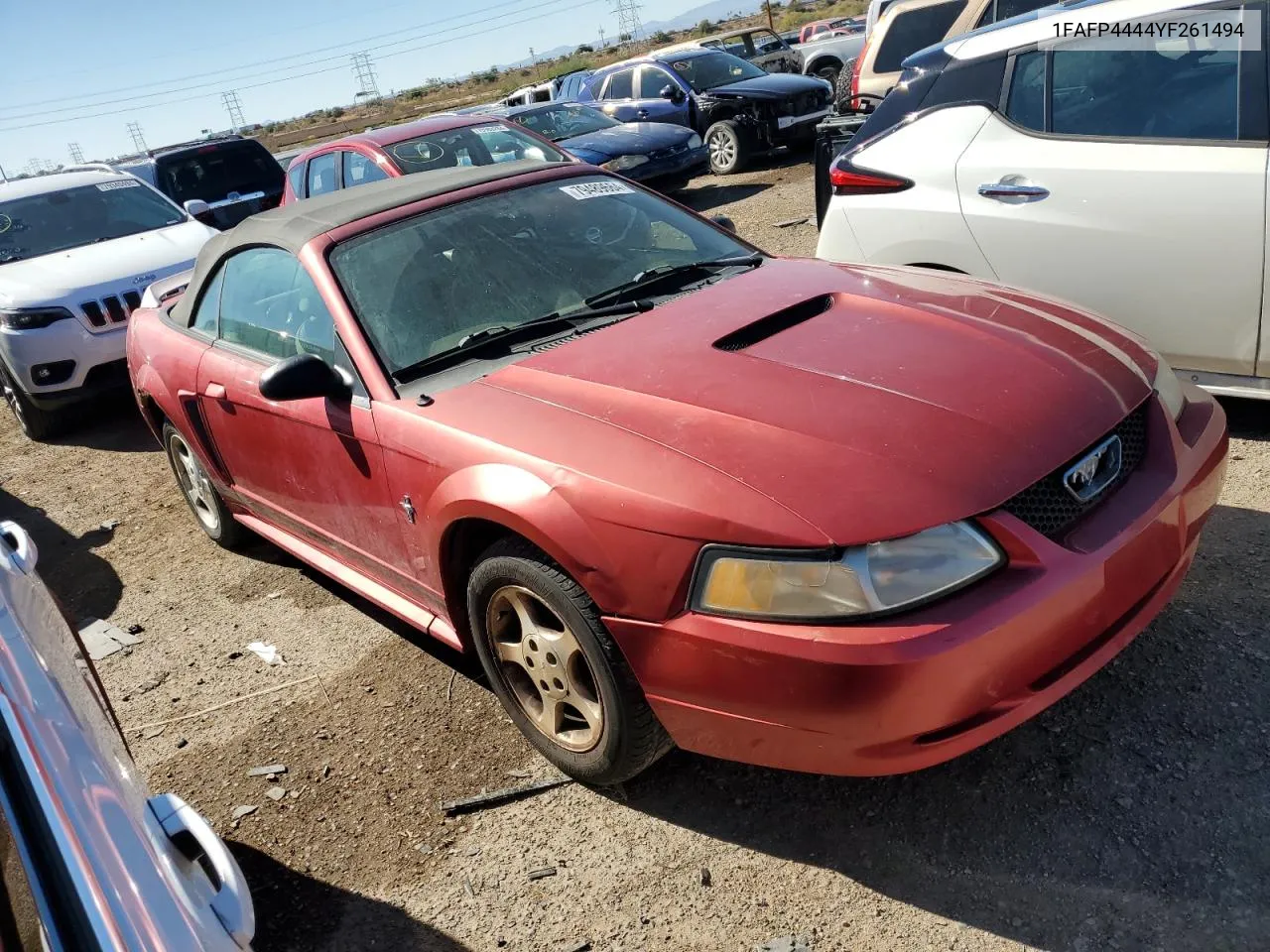 2000 Ford Mustang VIN: 1FAFP4444YF261494 Lot: 79489664