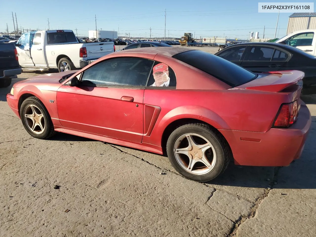 2000 Ford Mustang Gt VIN: 1FAFP42X3YF161108 Lot: 79828944