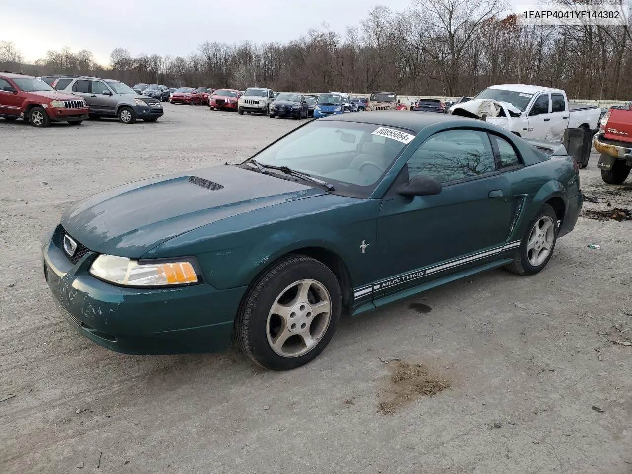 2000 Ford Mustang VIN: 1FAFP4041YF144302 Lot: 80855054