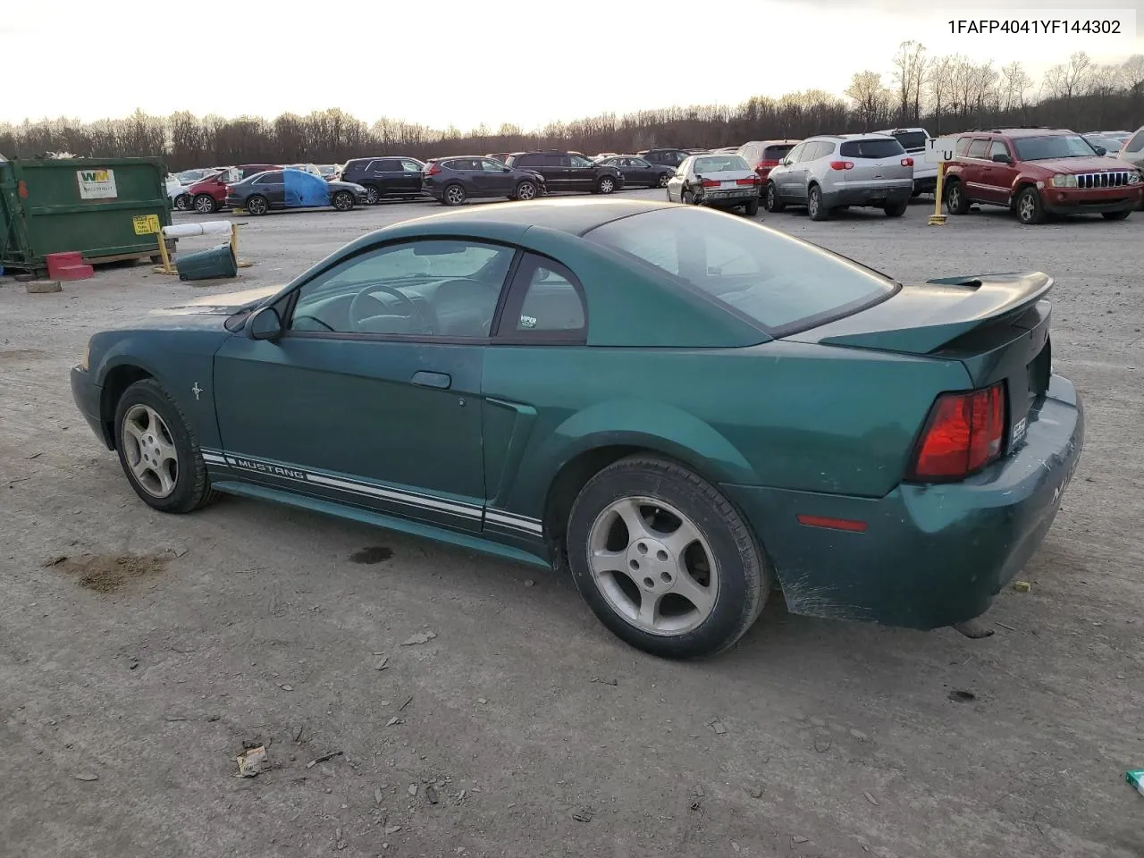 2000 Ford Mustang VIN: 1FAFP4041YF144302 Lot: 80855054