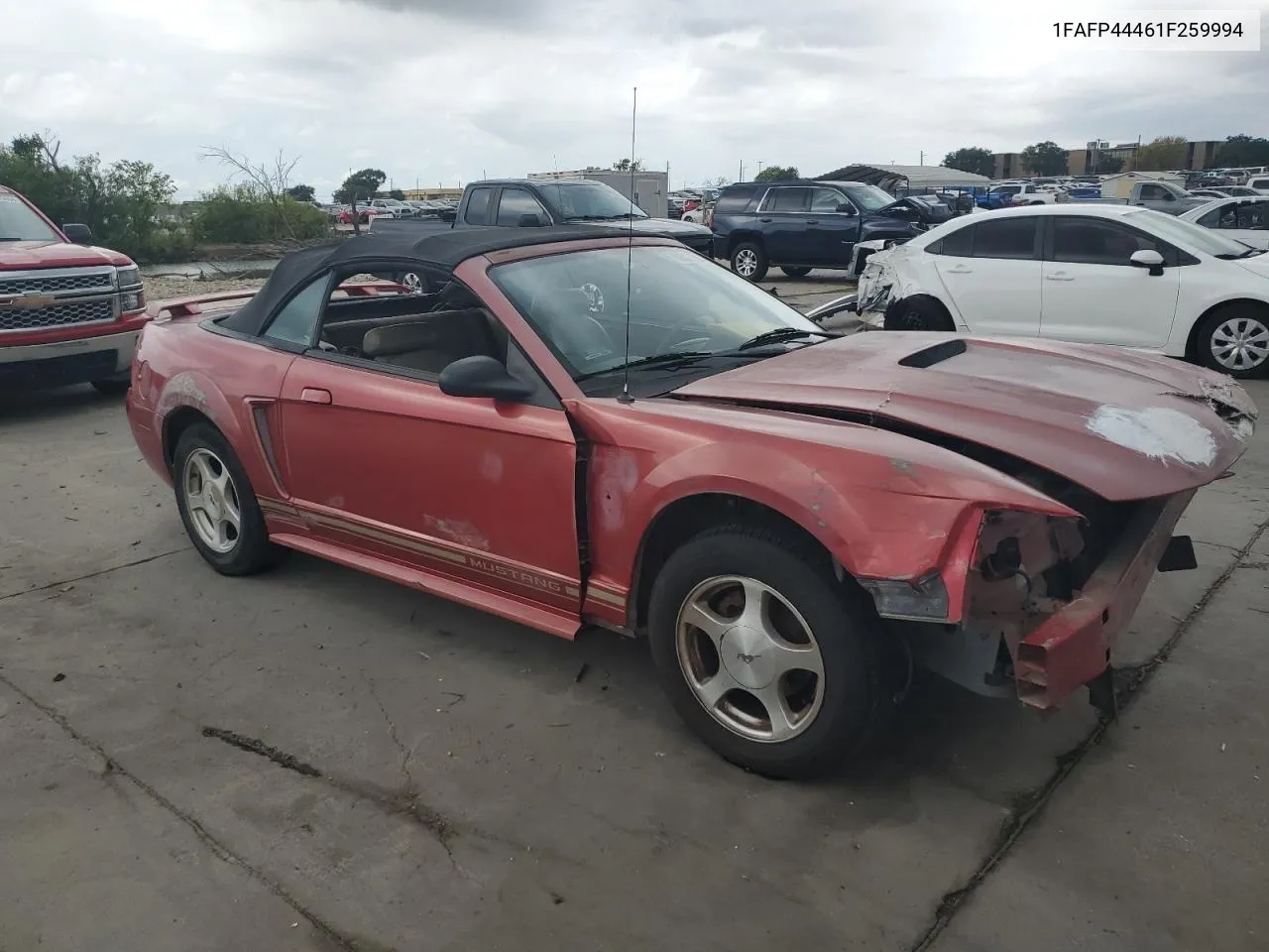 2001 Ford Mustang VIN: 1FAFP44461F259994 Lot: 60527564