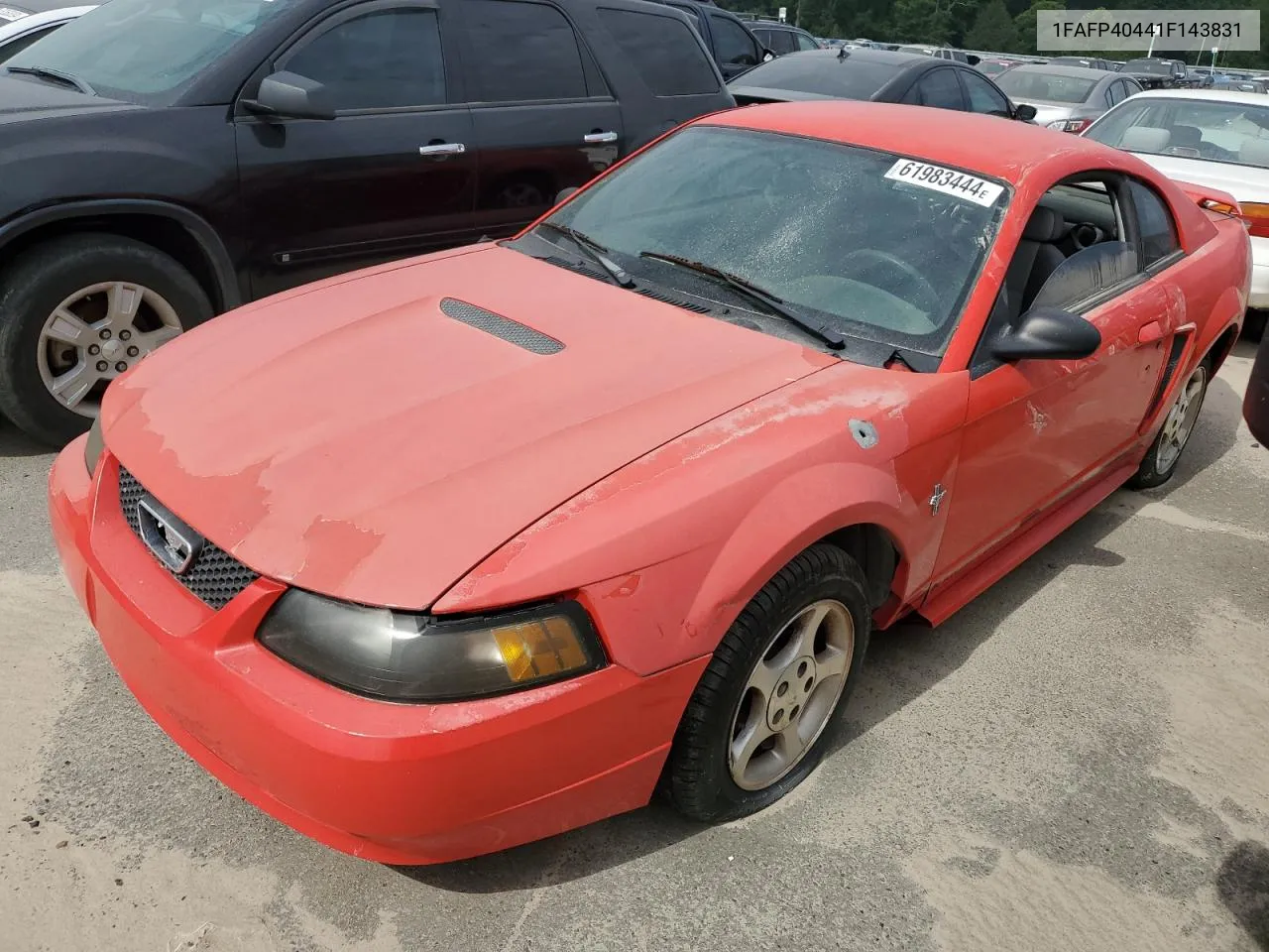 2001 Ford Mustang VIN: 1FAFP40441F143831 Lot: 61983444