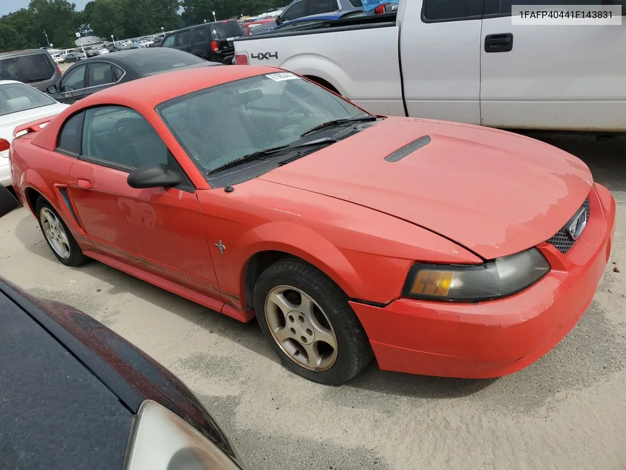 2001 Ford Mustang VIN: 1FAFP40441F143831 Lot: 61983444