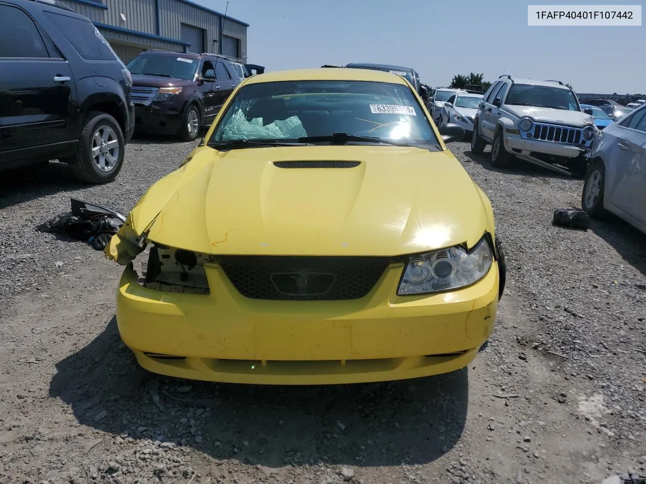 2001 Ford Mustang VIN: 1FAFP40401F107442 Lot: 63395724