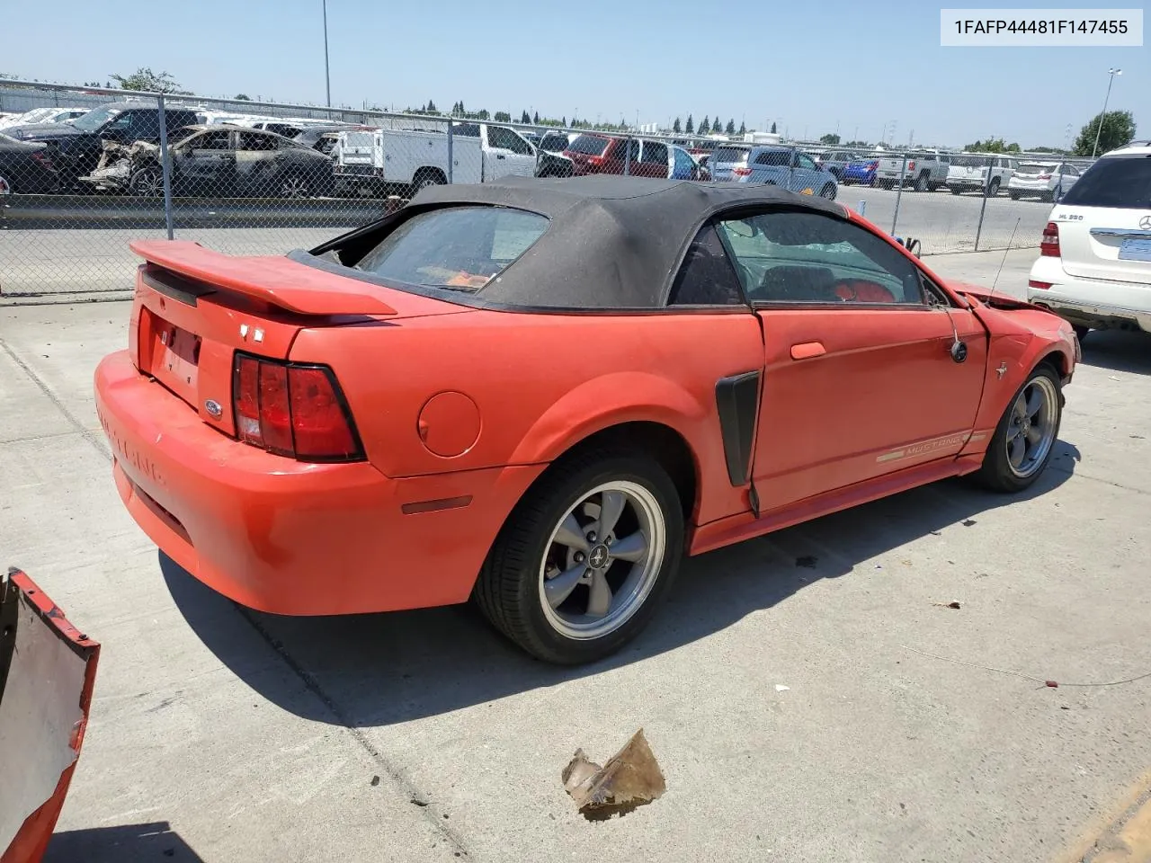 2001 Ford Mustang VIN: 1FAFP44481F147455 Lot: 63984744