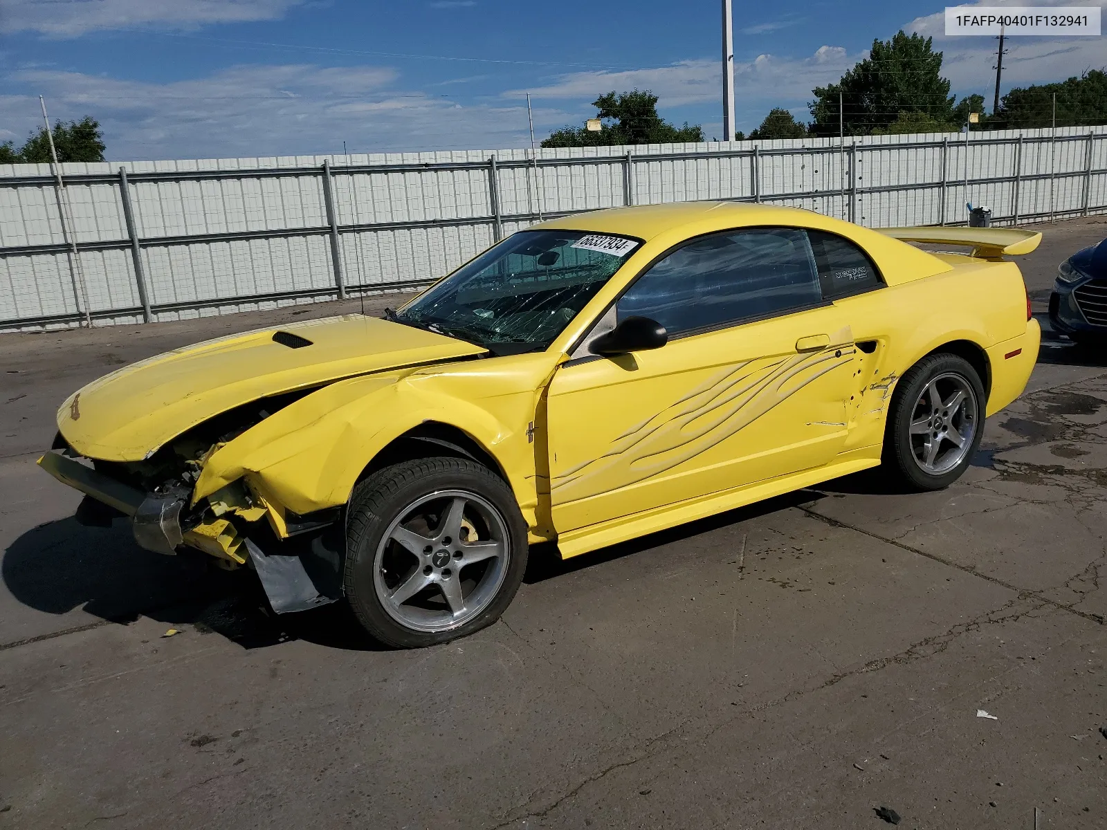 2001 Ford Mustang VIN: 1FAFP40401F132941 Lot: 66337934