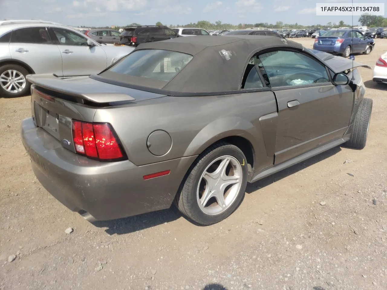 2001 Ford Mustang Gt VIN: 1FAFP45X21F134788 Lot: 67590104