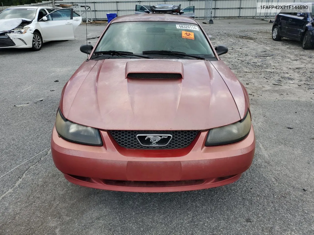 2001 Ford Mustang Gt VIN: 1FAFP42X71F144690 Lot: 68320114