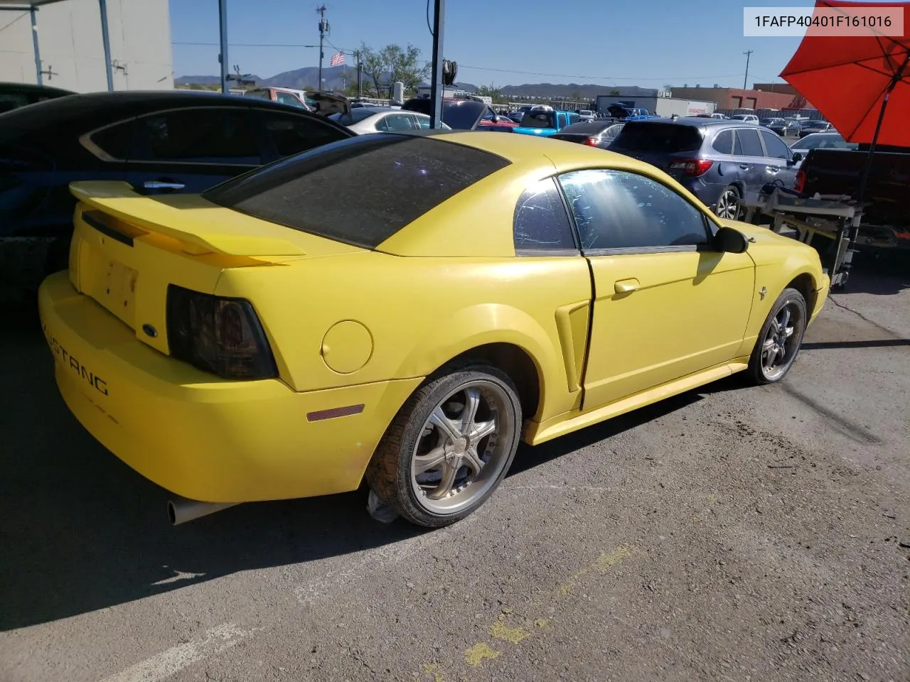 2001 Ford Mustang VIN: 1FAFP40401F161016 Lot: 69767514