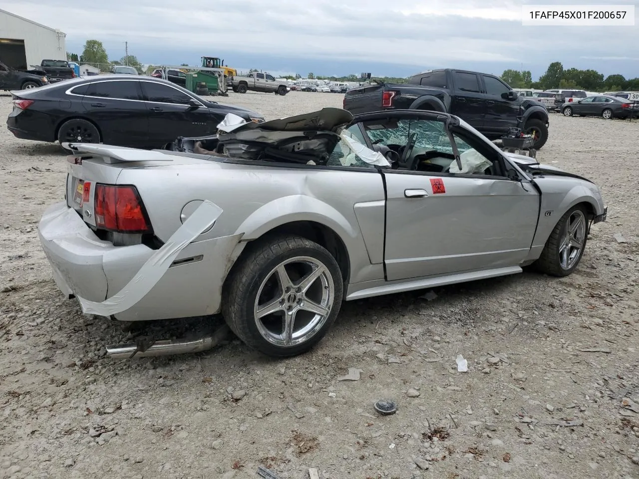 2001 Ford Mustang Gt VIN: 1FAFP45X01F200657 Lot: 70198114