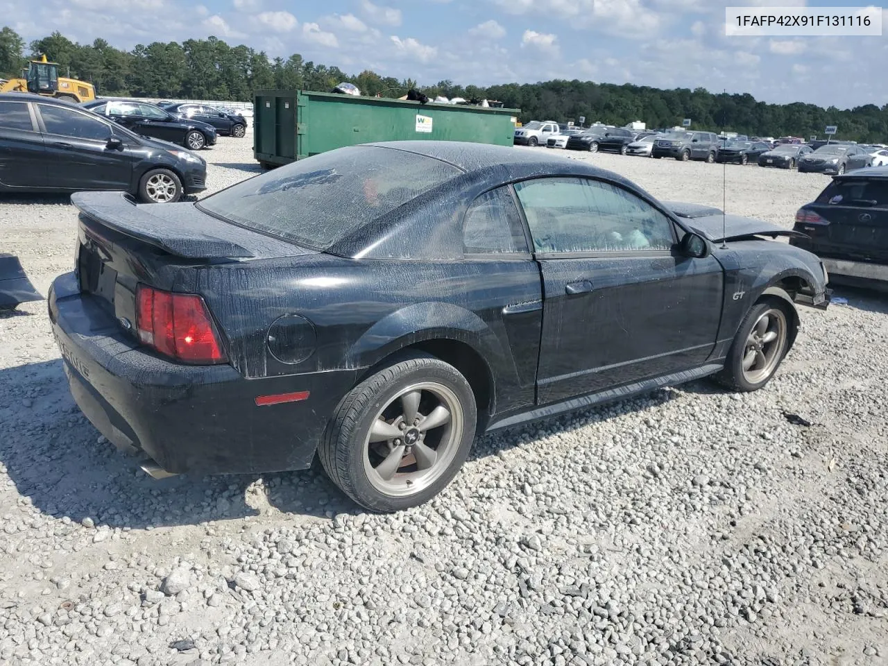 2001 Ford Mustang Gt VIN: 1FAFP42X91F131116 Lot: 71216004