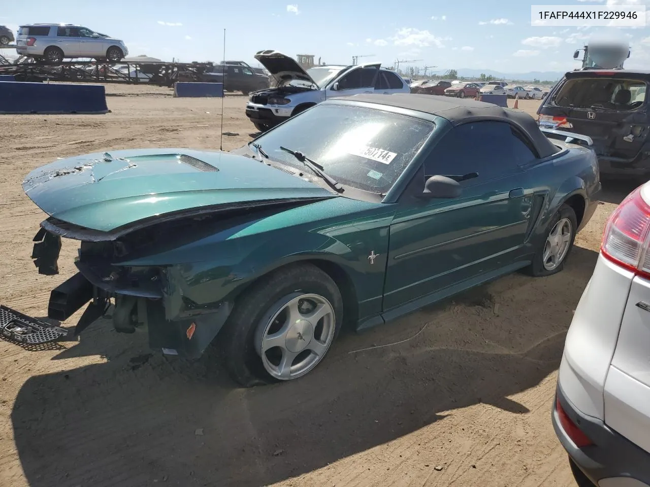 2001 Ford Mustang VIN: 1FAFP444X1F229946 Lot: 71250714