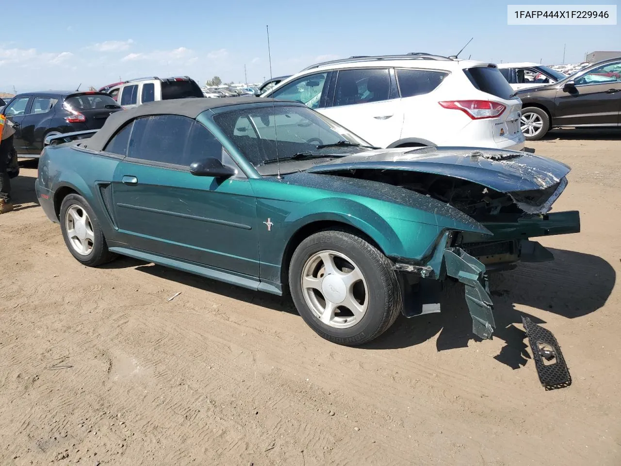 2001 Ford Mustang VIN: 1FAFP444X1F229946 Lot: 71250714