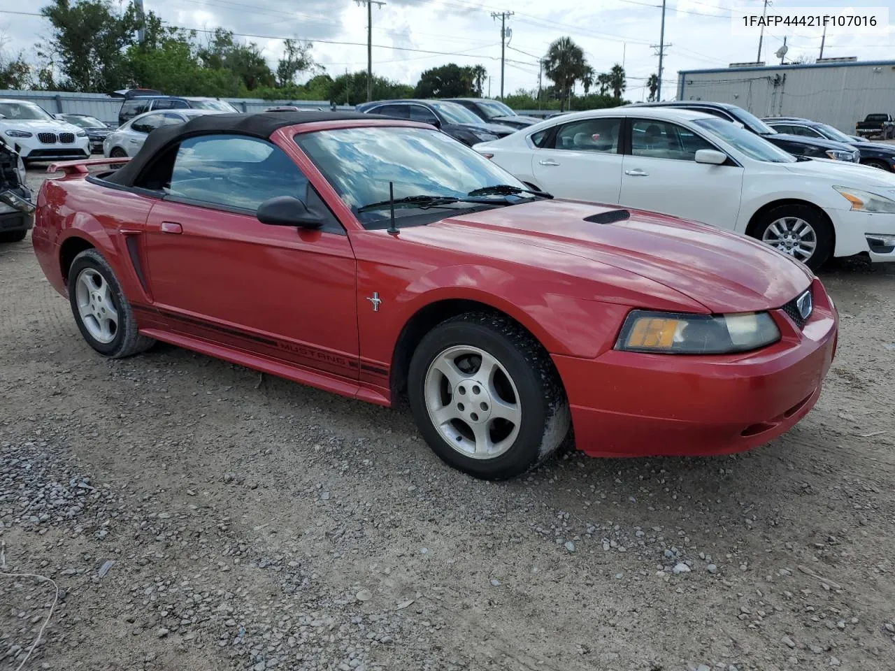 2001 Ford Mustang VIN: 1FAFP44421F107016 Lot: 71522664