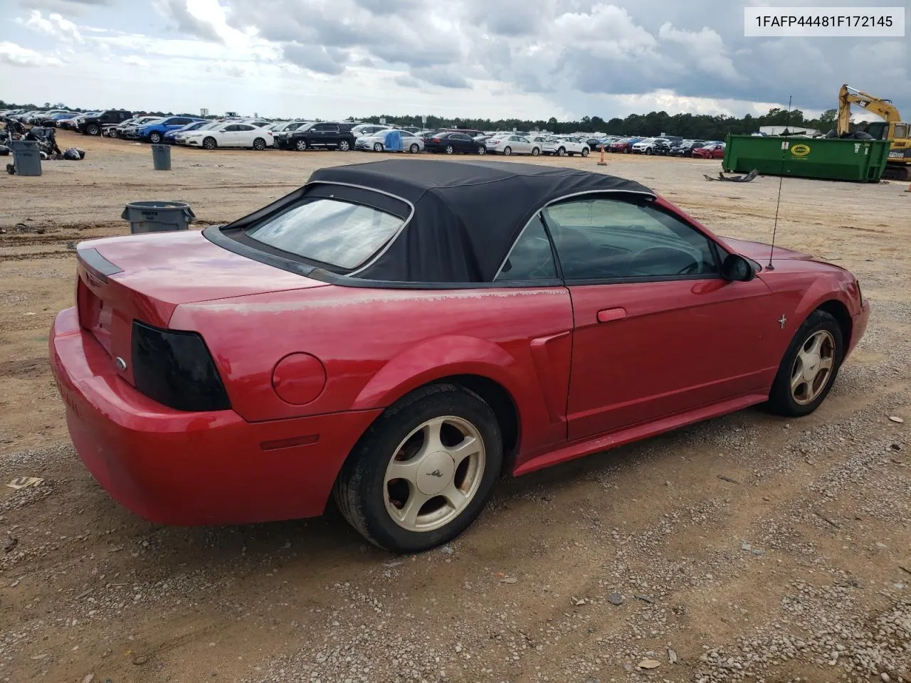 2001 Ford Mustang VIN: 1FAFP44481F172145 Lot: 71564324