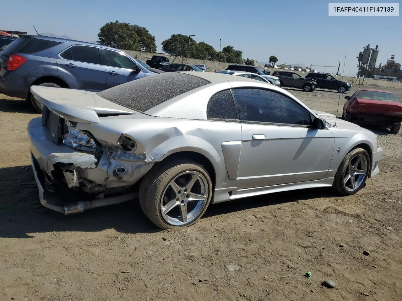 2001 Ford Mustang VIN: 1FAFP40411F147139 Lot: 72218294