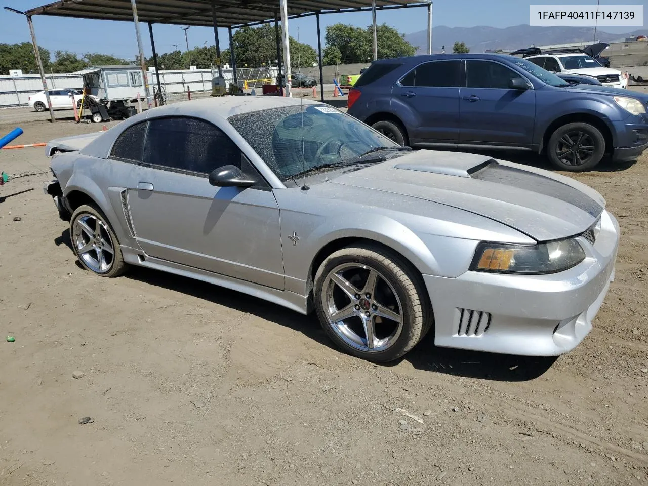 2001 Ford Mustang VIN: 1FAFP40411F147139 Lot: 72218294