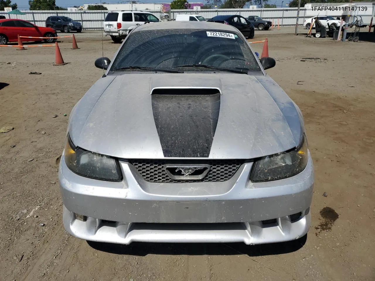 2001 Ford Mustang VIN: 1FAFP40411F147139 Lot: 72218294