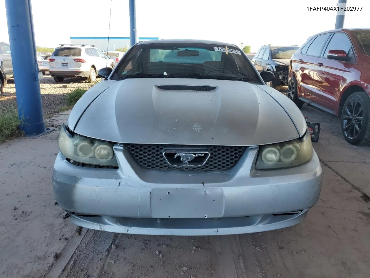 2001 Ford Mustang VIN: 1FAFP404X1F202977 Lot: 72599054